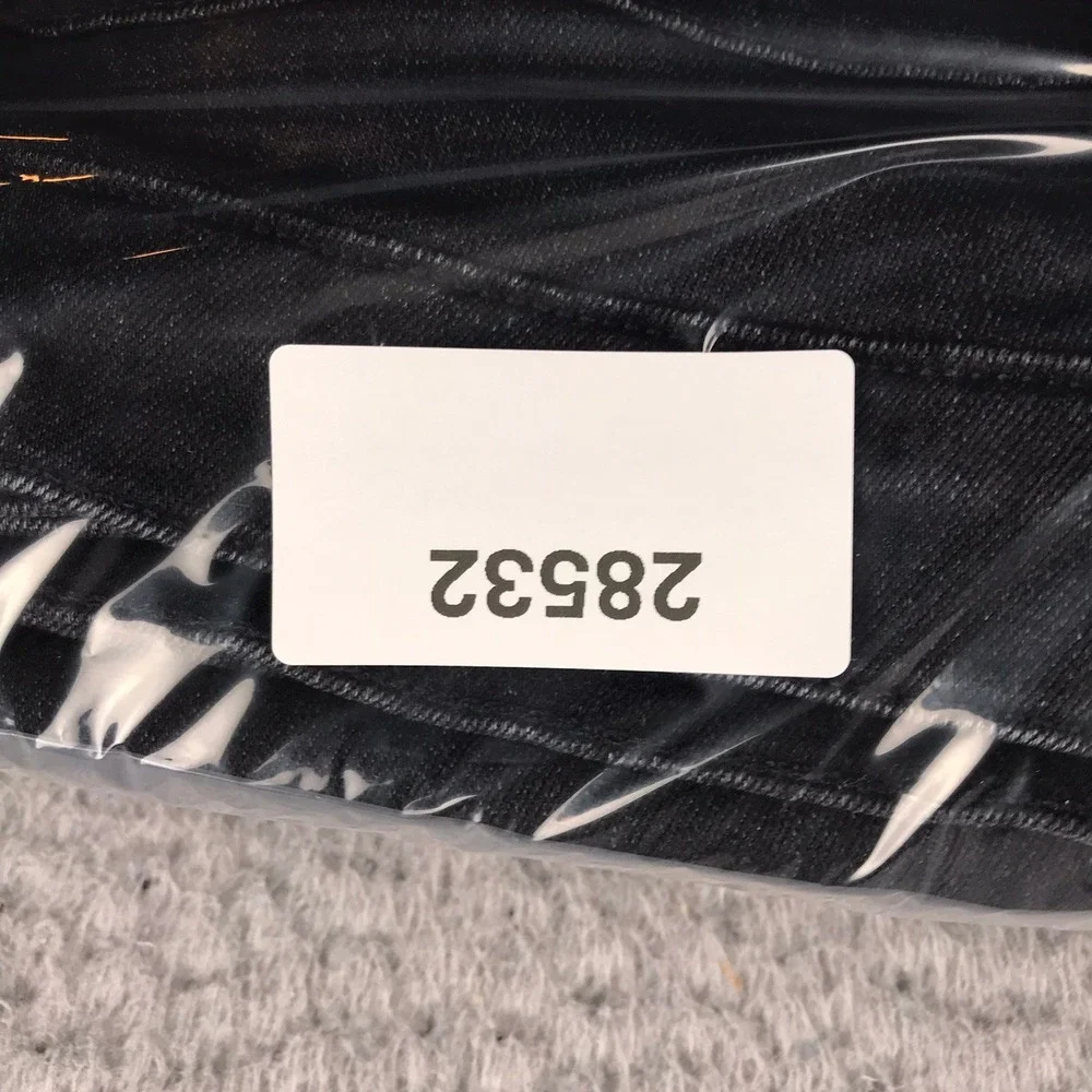 Madewell Roadtripper Skinny Flare Jeans Women 29 Black High Rise Side Slit Denim